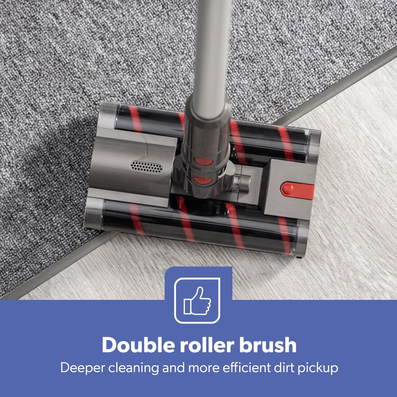 2-in-1 Cordless Upright Stick & Handheld Vacuum Cleaner