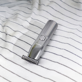 Brushed Stainless Steel Electric Rechargeable Beard Trimmer