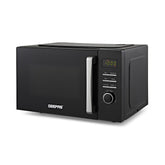 23L Black Digital Microwave Oven With 60 Minute Timer