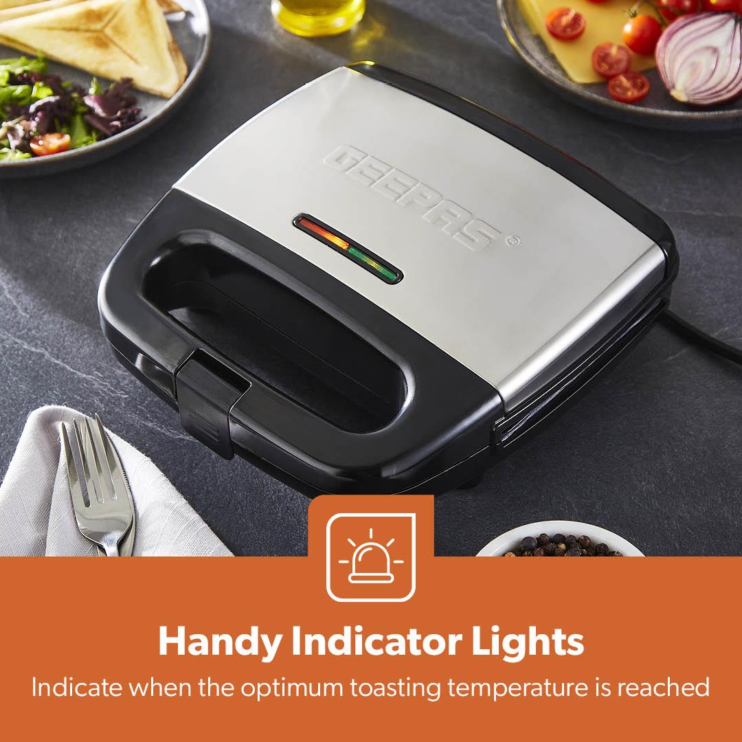 2-Slice Non-Stick Panini Sandwich Toasting Press & Grill