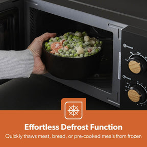 NordiQ Black 20L Microwave Oven, 4-Slice Toaster & Electric Kettle Set