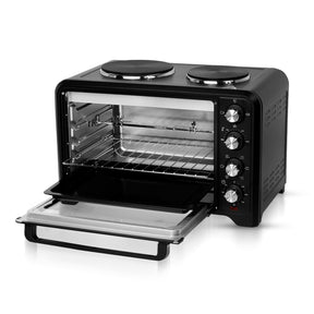 38L Rotisserie Electric Mini Oven With Double Hot Plates