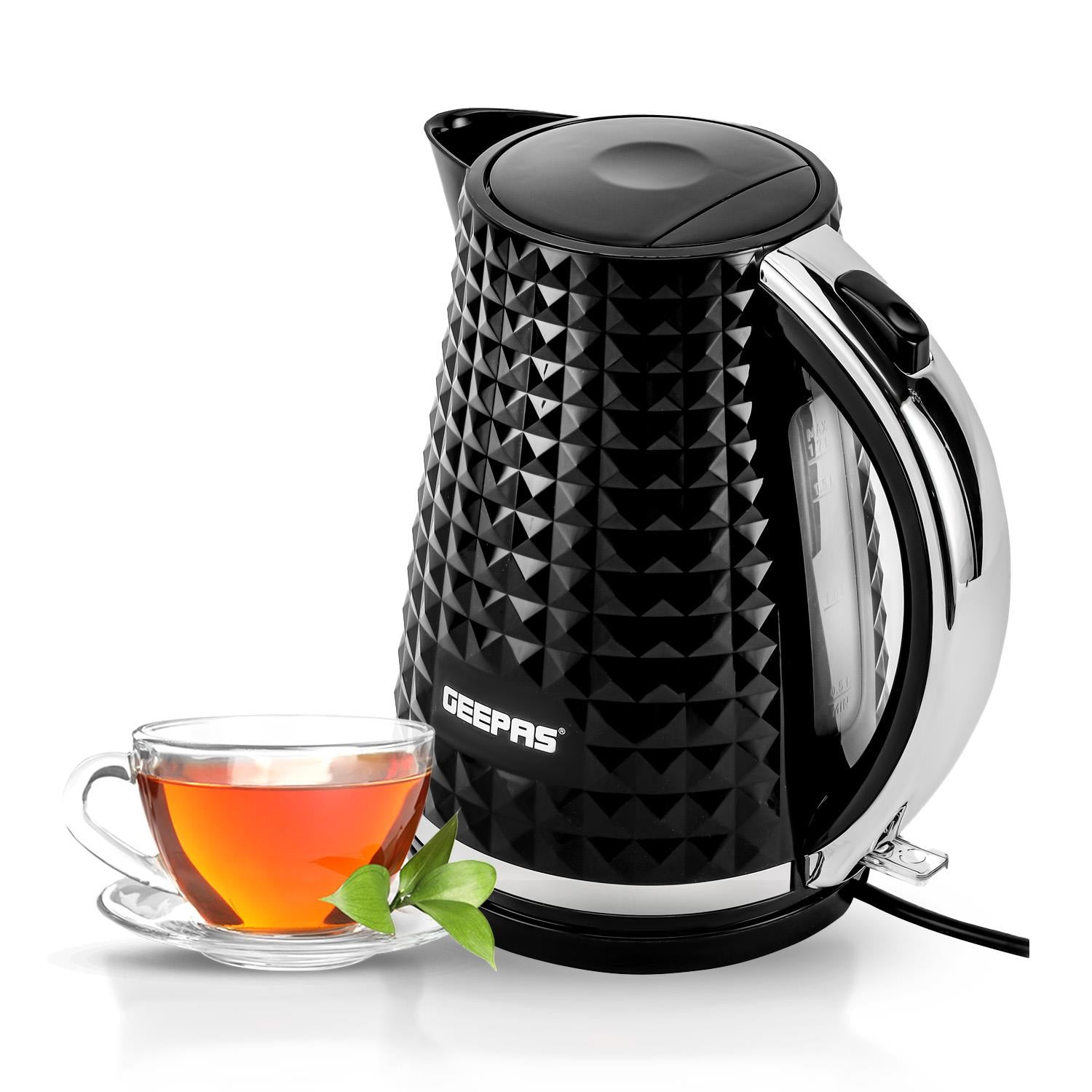 2200W Cordless Electric Jug Kettle with 1.7L Capacity