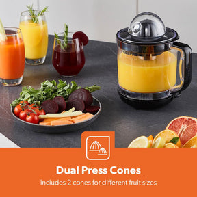 1L Electric Citrus Juicer, Clear-View and Bi-Directional Spin 25W