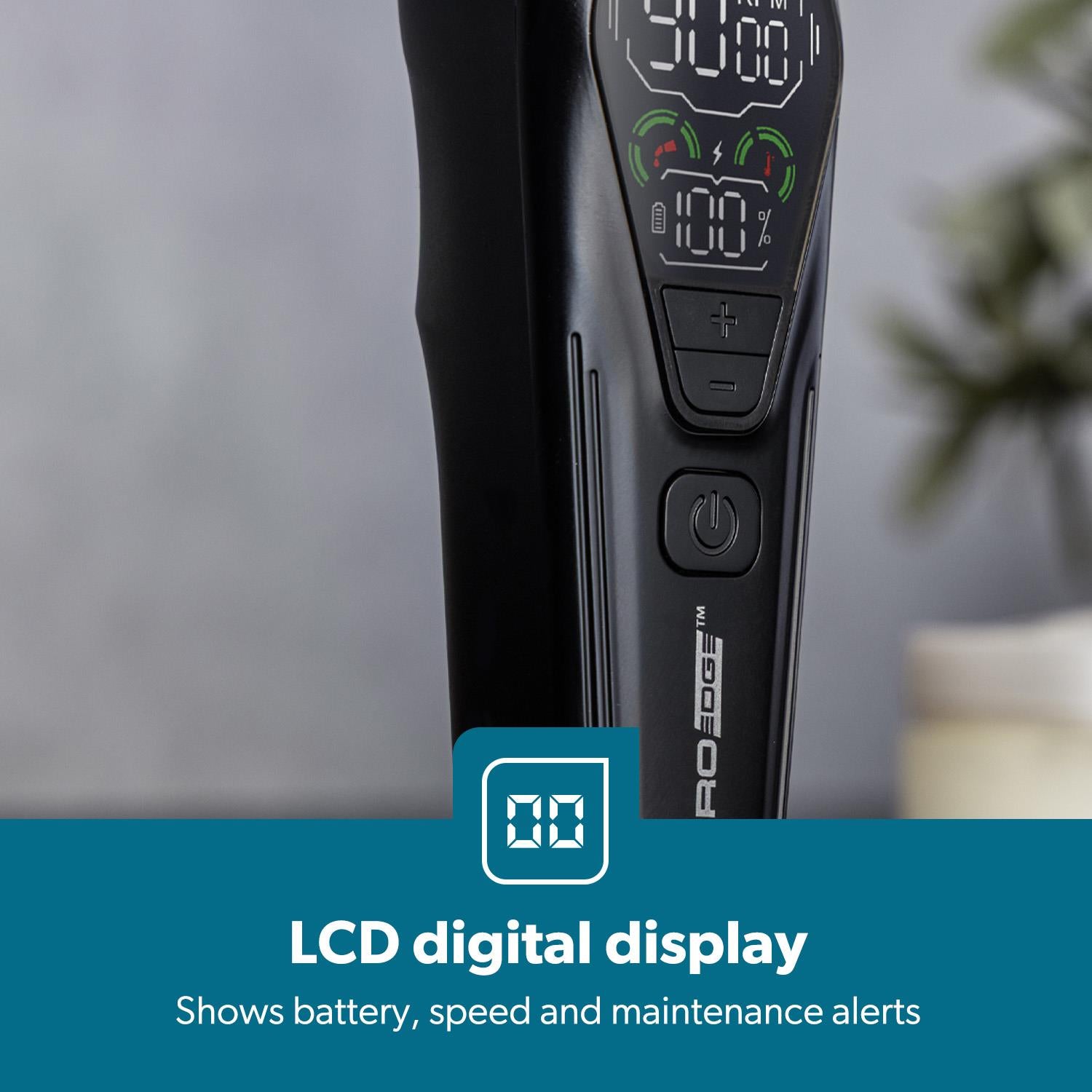9000 RPM DLC Stainless Steel Digital Clipper and Trimmer
