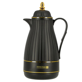 1L Royal Black Insulated Vacuum Flask Thermos Jug