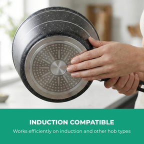 Non-Stick Saucepan Induction Cooking Pot with Lid 20 Cm
