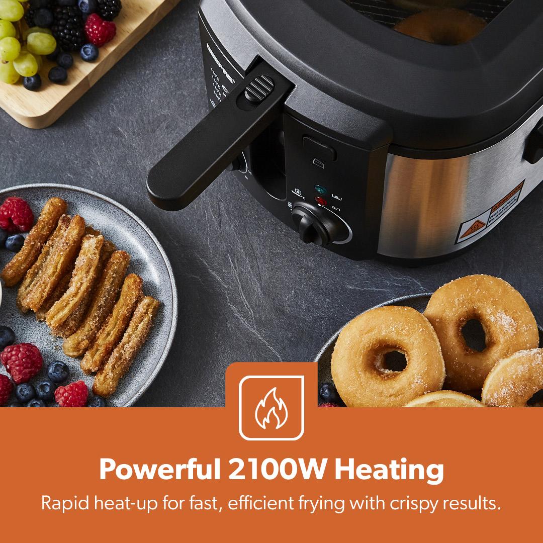 3L Stainless Steel Non-Stick Electric Deep Fat Fryer