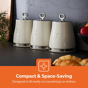 Retrovive Canisters Set Kitchen Storage Set, Tea Coffee Sugar Set of 3