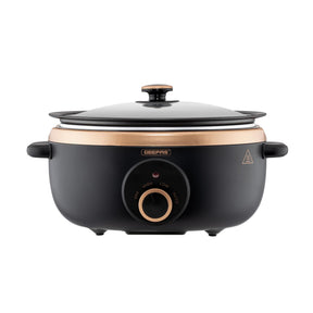 3.5L Black and Gold Matte Slow Cooker With 3 Heat Settings