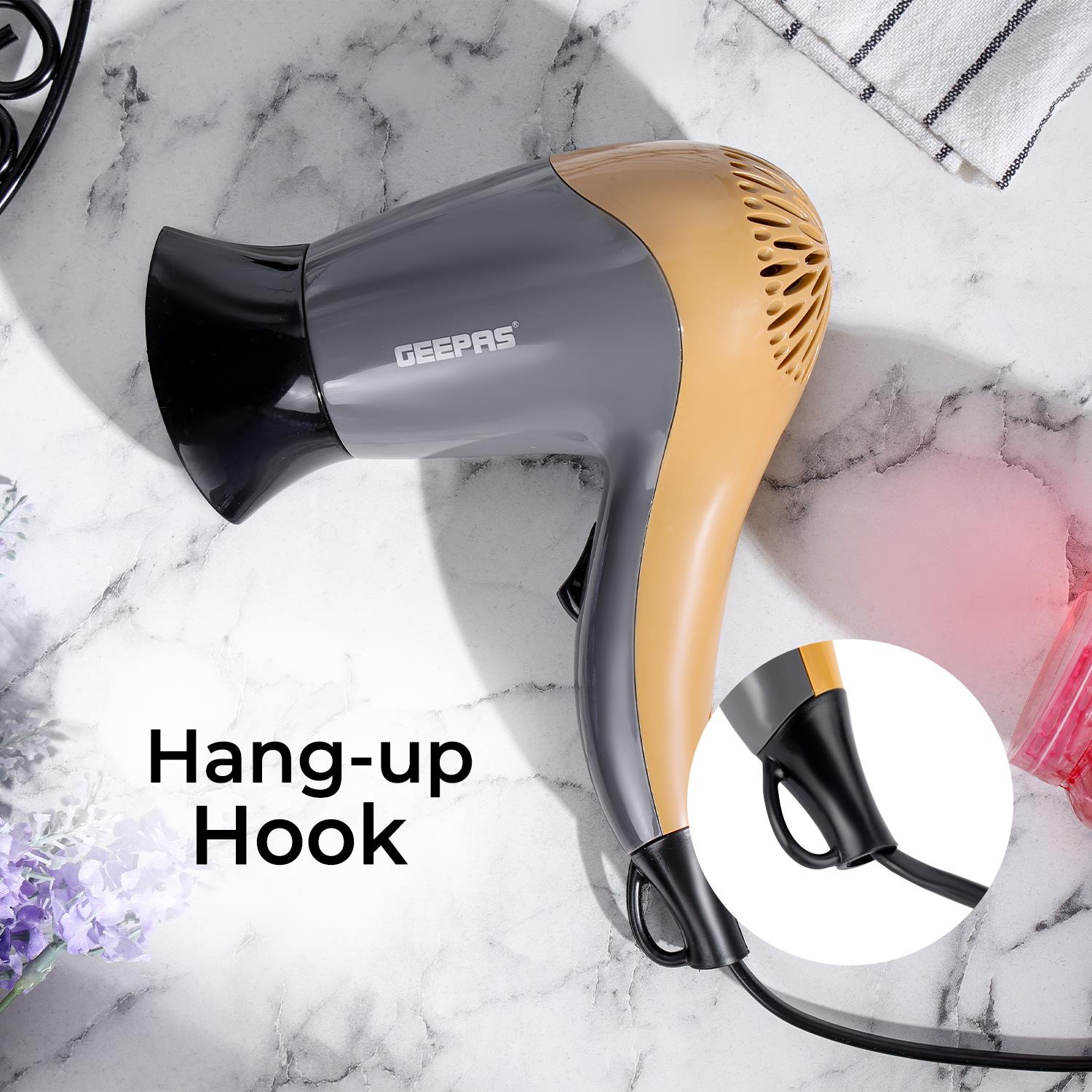 1200W Powerful Hair Dryer 2-Speed 2 Heat Settings