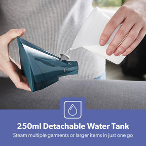 1960W Royal Green Handheld Fabric Garment Steamer