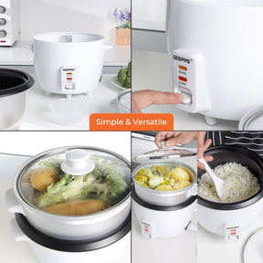 450W Rice Cooker & Steamer Keep Warm Function 1L