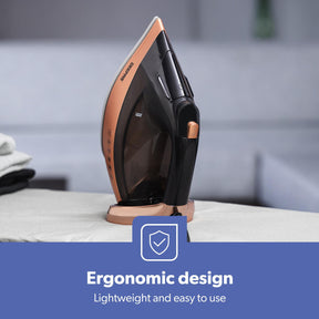 Auto Temperature Detection Smart Steam Iron Rose Gold
