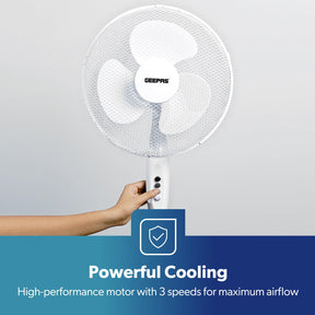 Set Of 2 Deluxe 16-Inch White Oscillating Pedestal Fans