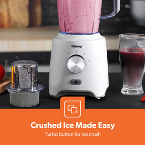 600W Countertop Ice Crushing Blender In White and Black