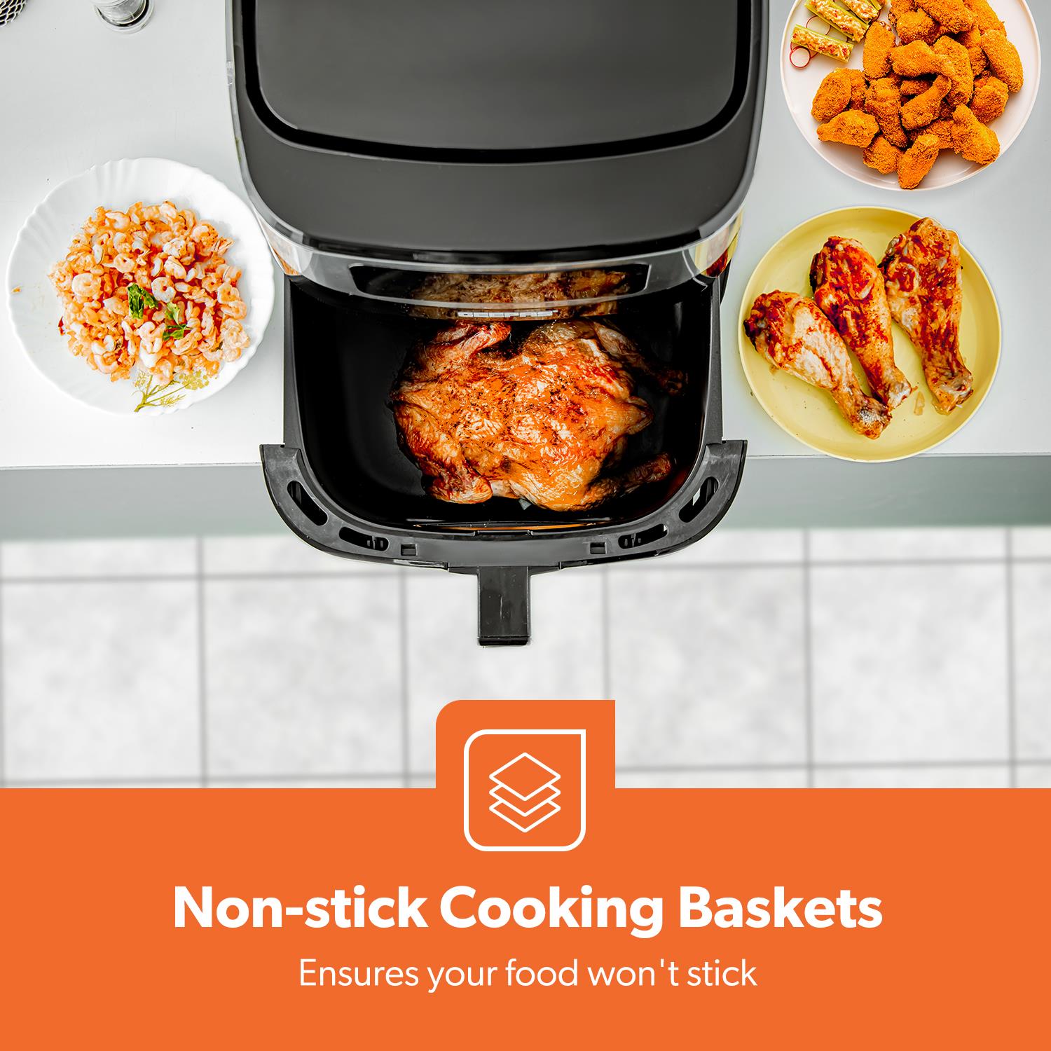 5-In-1 Large Single Basket Vortex Digital Air Fryer 9.2L