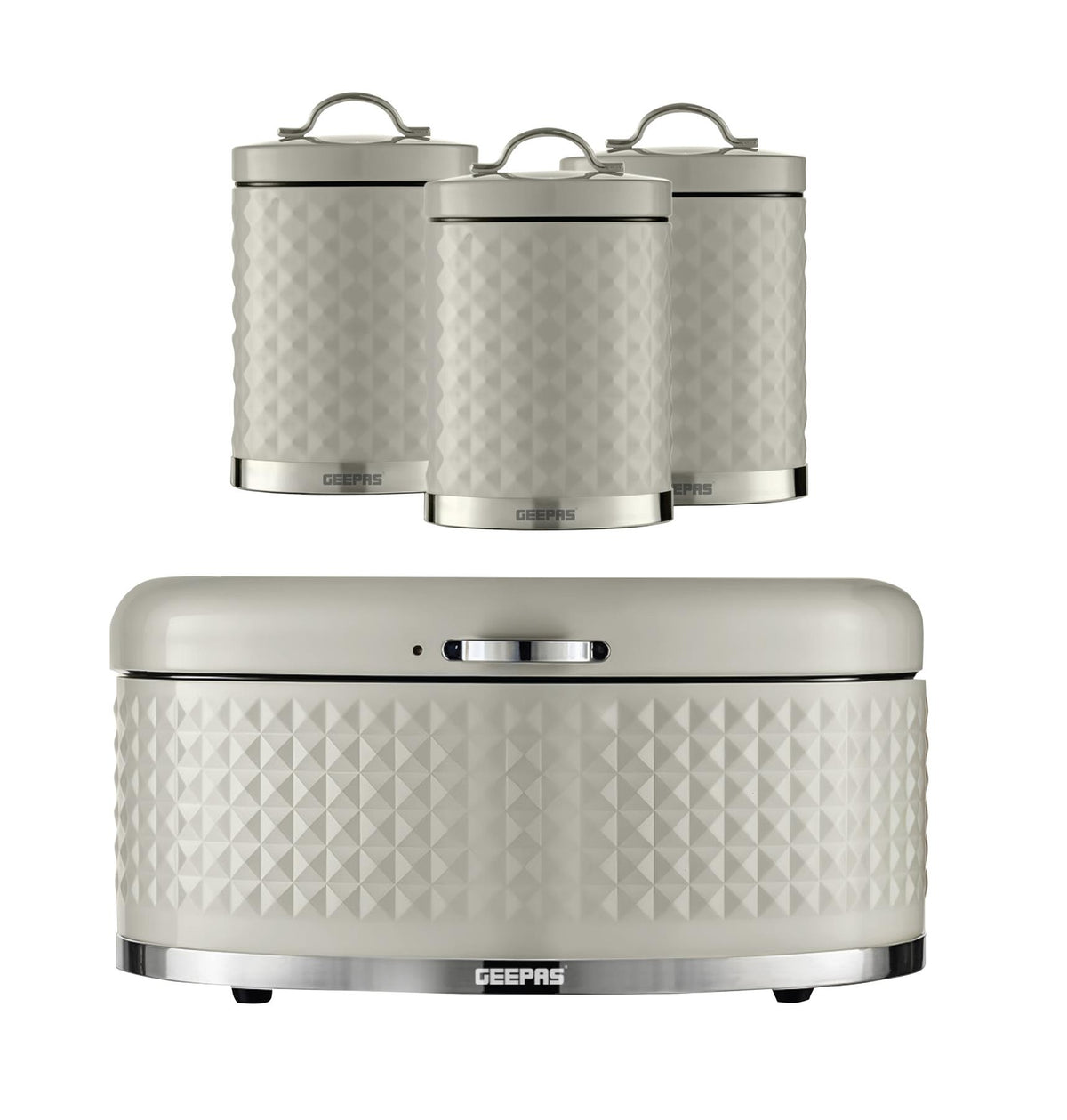 4-Piece Tea, Coffee, Sugar and Bread Bin Kitchen Canister Set