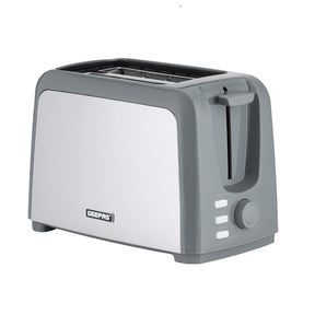 2 Slice Silver Toaster with 7 Level Browning Control 750W