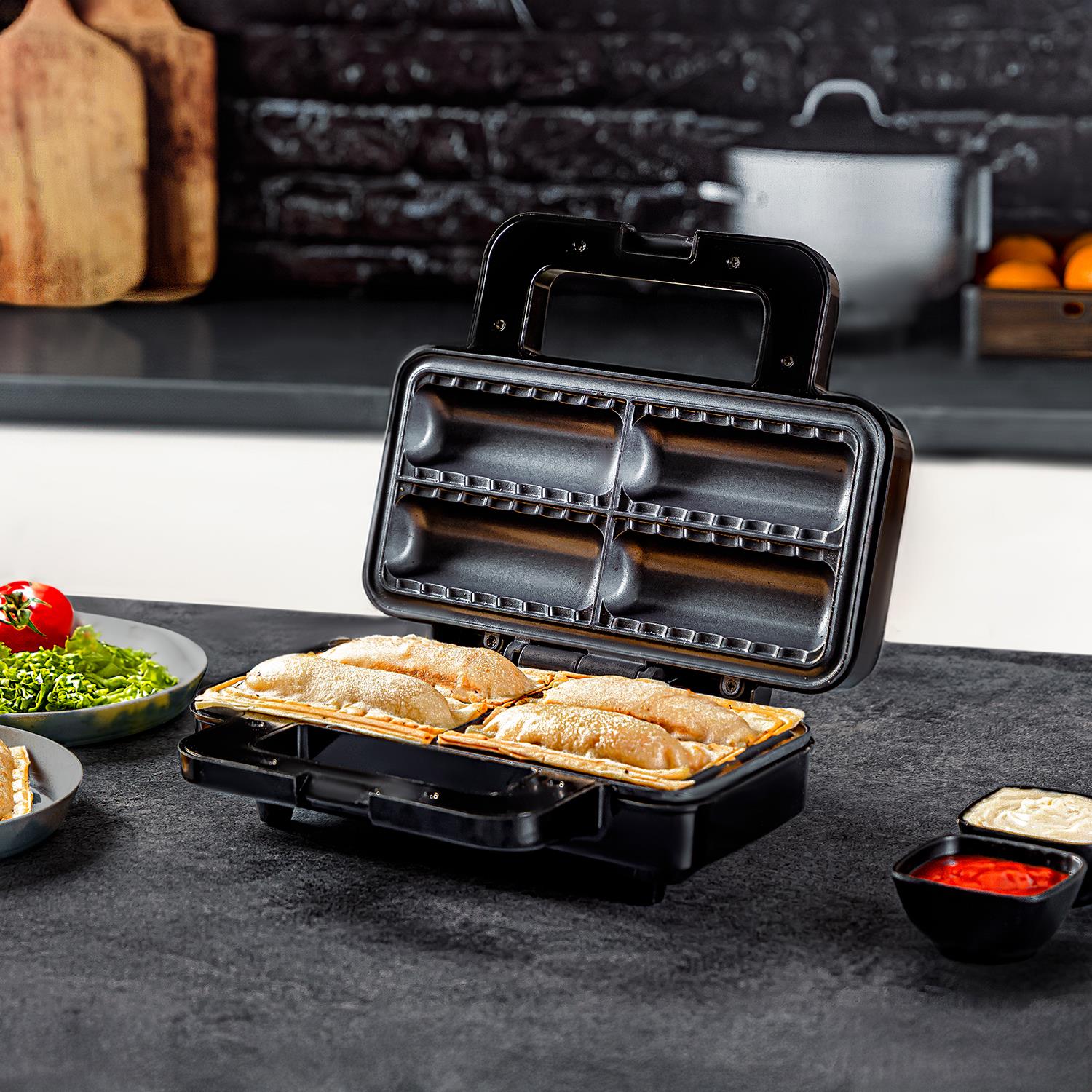 4-Slice Authentic Electric Sausage Roll Maker