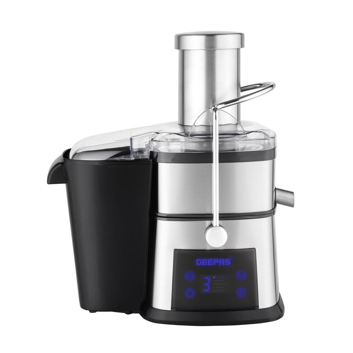5-Speed Silver Digital Touchscreen Juicer Extractor