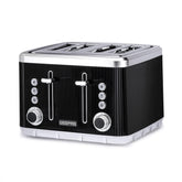 4 Slice Toaster 7 Browning, Defrost, Reheat Function 1860W Arcus Black