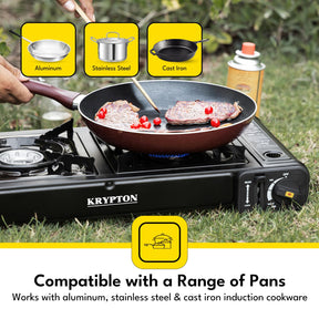 Double Burner Portable Outdoor & Indoor Gas Stove Cooker