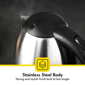 1.8L Stainless Steel Electric Kettle With Auto Shut-Off 1500W
