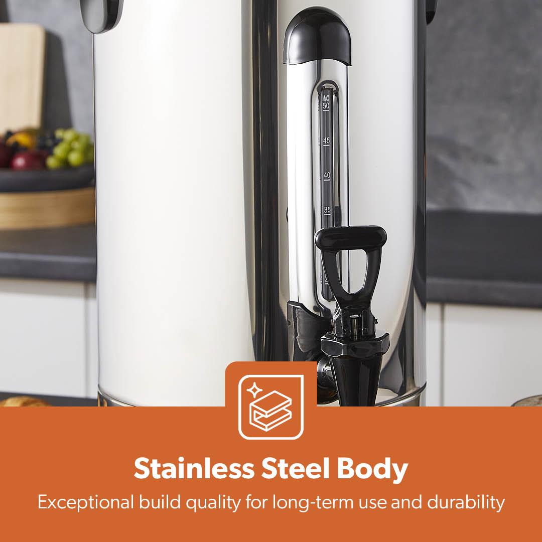 10L Stainless Steel Hot Water Boiler and Catering Urn (1650W)