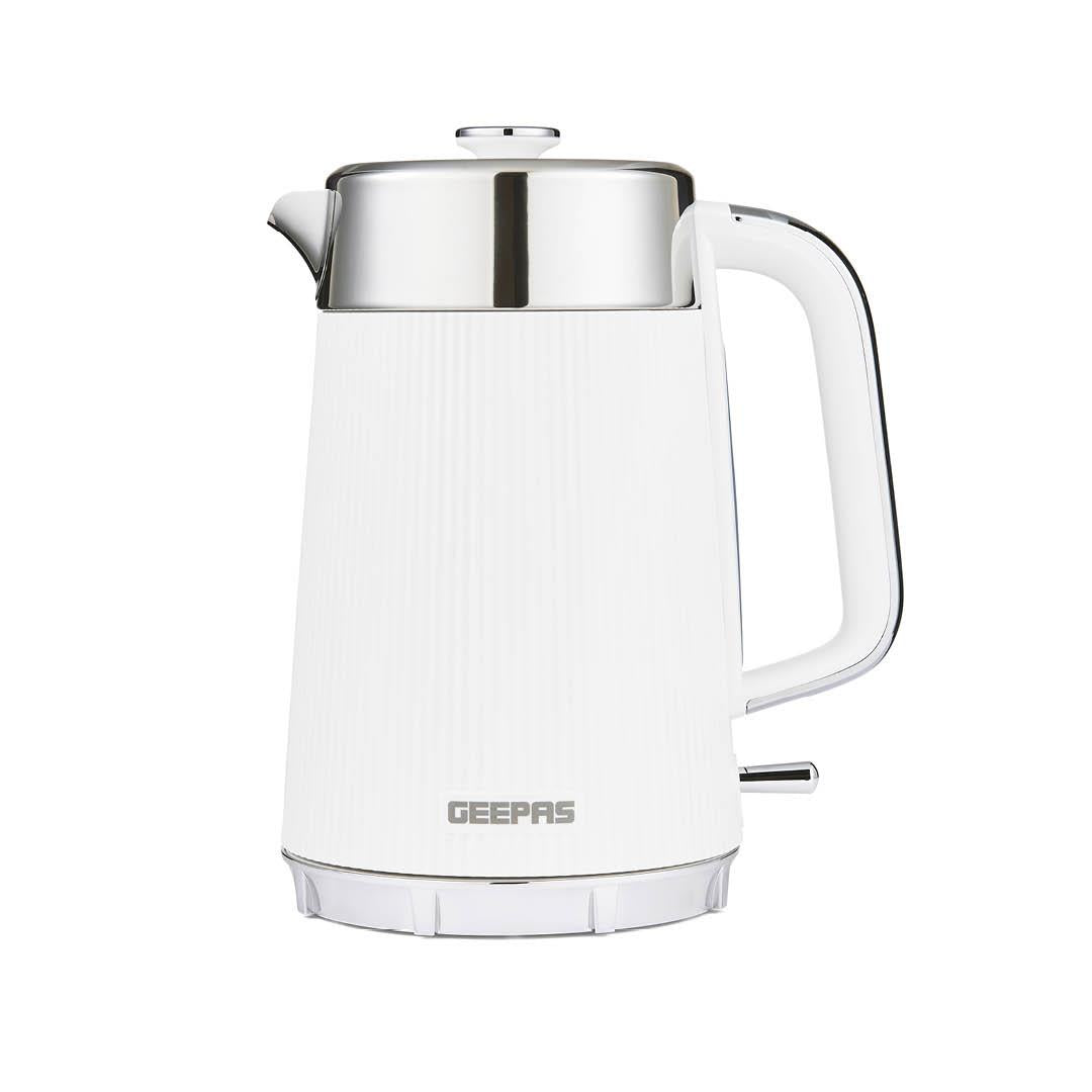 White Arcus 1.7L Electric Kettle Rapid Boil Cordless 3000W