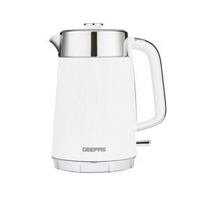 White Arcus 1.7L Electric Kettle Rapid Boil Cordless 3000W
