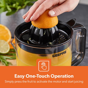 1L Electric Citrus Juicer, Clear-View and Bi-Directional Spin 25W