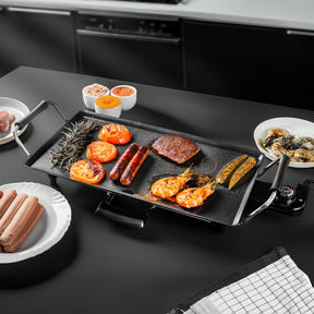 Electric Teppanyaki Table Top Grill Non-Stick Griddle