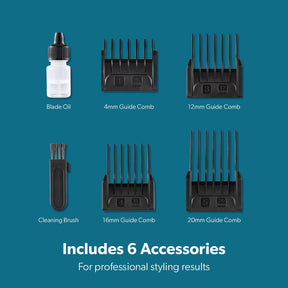 Silver Digital Beard Rechargeable Trimmer and Hair Clipper