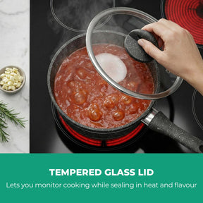 Non-Stick Saucepan Induction Cooking Pot with Lid 20 Cm