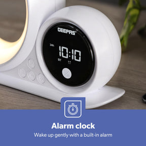 3-In-1 Bedside Desk Lamp, Bluetooth Speaker, Alarm Clock