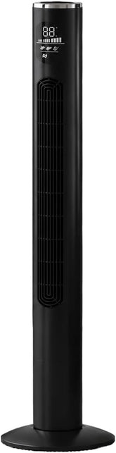 46-Inch Silent Black Tower Fan With Remote Control