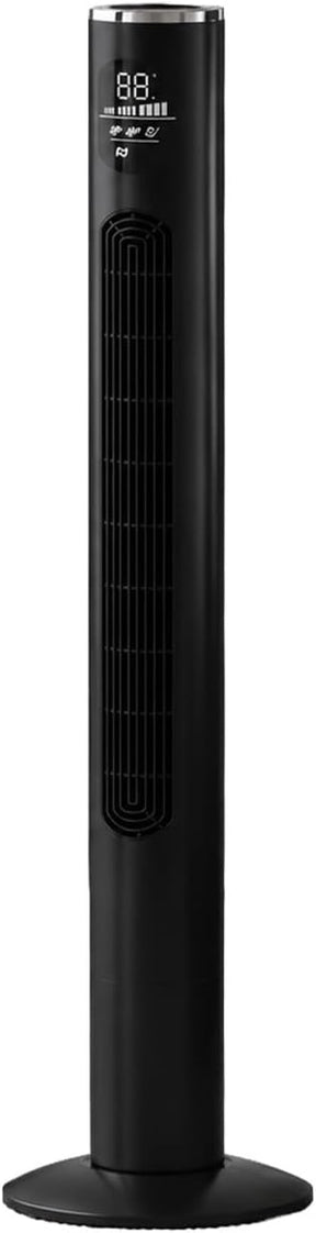 46-Inch Silent Black Tower Fan With Remote Control