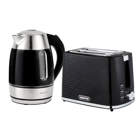 1.7L Illuminating Electric Kettle & 2 Slice Bread Toaster Combo Set