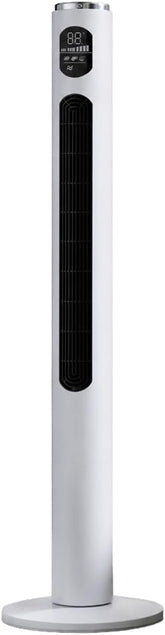 46-Inch Silent White Tower Fan With Remote Control