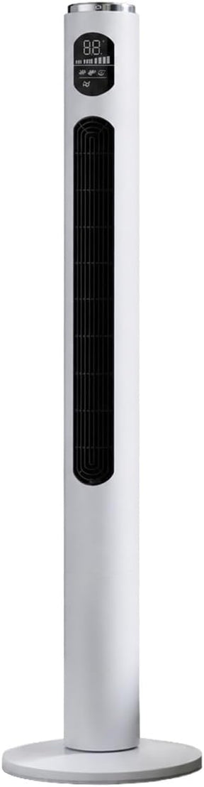 46-Inch Silent White Tower Fan With Remote Control