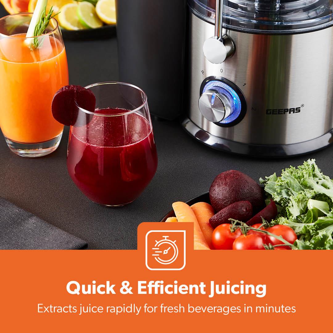 800W Centrifugal Juicer with 2-Speeds and Pulse Function