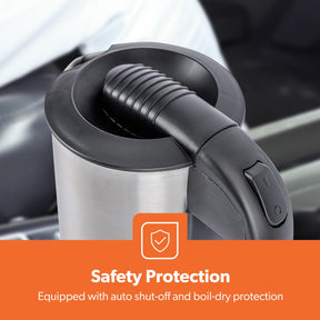 12V Stainless Steel Portable Car and Truck Kettle 500ml