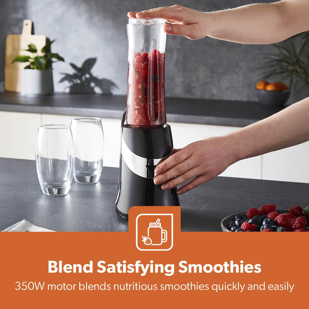 400ml Turbo Slim Blender & Smoothie Maker With Drinking Bottle