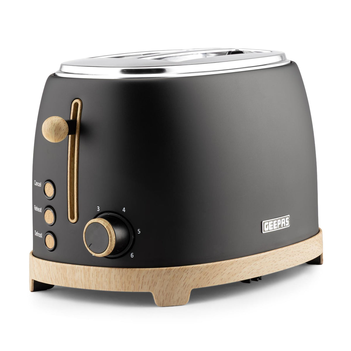 2-Slice NordiQ Black Toaster With 6 Browning Levels