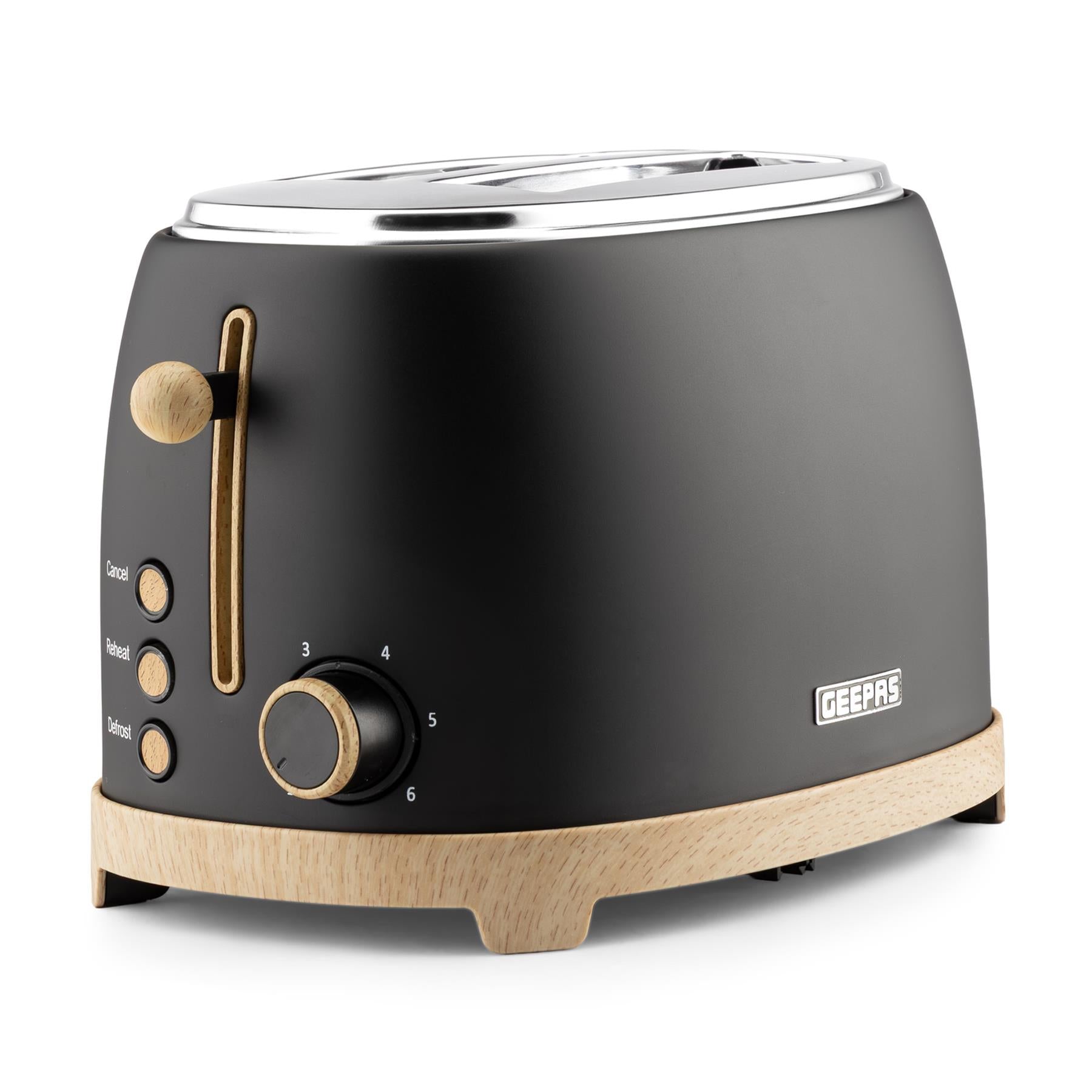 2-Slice NordiQ Black Toaster With 6 Browning Levels