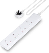 4 Gang Extension Lead, 2M Cable 4-Way Plug Extension Cable