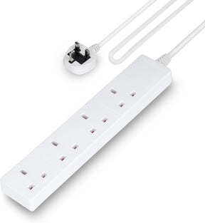 4 Gang Extension Lead, 2M Cable 4-Way Plug Extension Cable