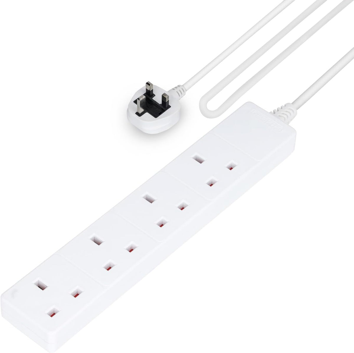 4 Gang Extension Lead, 10M Cable 4-Way Plug Extension Cable
