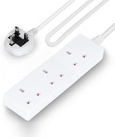 3 Gang Extension Lead, 5M Cable 3-Way Plug Extension Cable